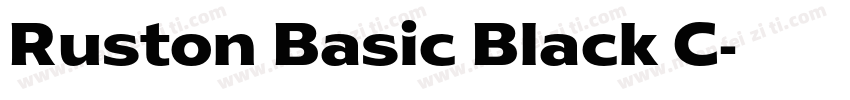 Ruston Basic Black C字体转换